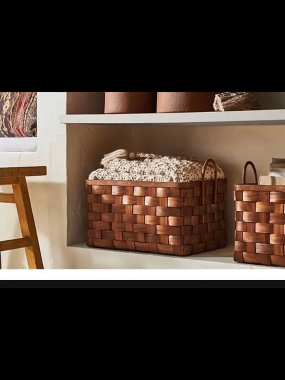Decorative Pond Cypress Basket with Handles - Threshold designed with Studio McG